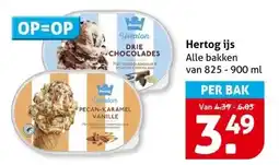 Hoogvliet Hertog ijs aanbieding