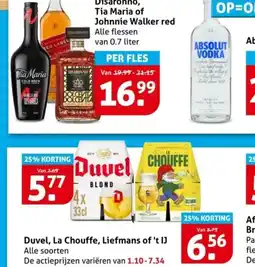 Hoogvliet Duvel, La Chouffe, Liefmans of 't IJ aanbieding