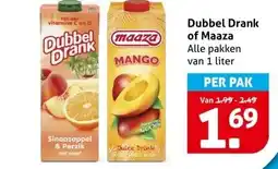 Hoogvliet Dubbel Drank of Maaza aanbieding