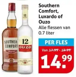 Hoogvliet Southern Comfort, Luxardo of Ouzo aanbieding