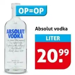 Hoogvliet Absolut vodka aanbieding