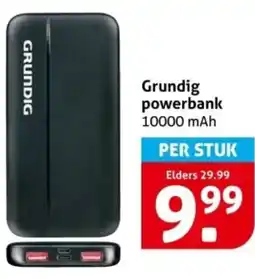 Hoogvliet Grundig powerbank aanbieding