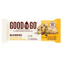 Holland & Barrett Good To Go Chocolate Chip Blondies - 40g aanbieding