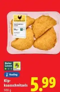 Lidl Kip-kaasschnitzels aanbieding