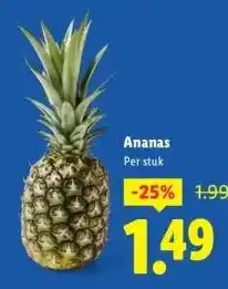 Lidl Ananas aanbieding