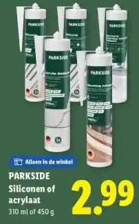 Lidl PARKSIDE Siliconen of acrylaat aanbieding