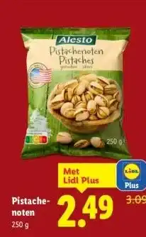 Lidl Pistache-noten aanbieding