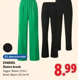 Lidl ESMARA Dames broek aanbieding