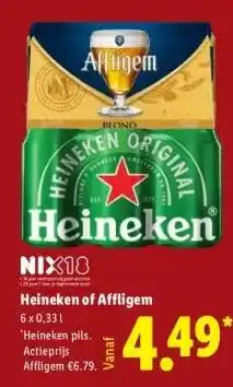Lidl Heineken of Affligem aanbieding