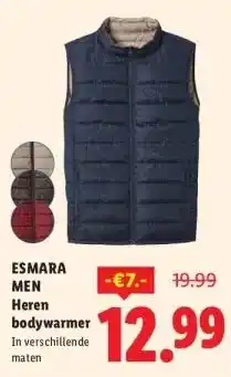 Lidl ESMARA MEN Heren bodywarmer aanbieding