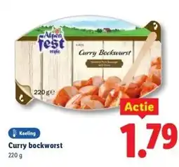 Lidl Curry bockworst aanbieding