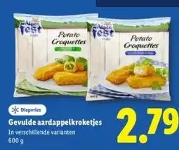 Lidl Gevulde aardappelkroketjes aanbieding