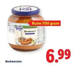 Lidl Bockworsten aanbieding