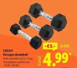 Lidl CRIVITHexagon dumbbell aanbieding