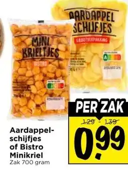 Vomar Voordeelmarkt Aardappeschijfjesof BistroMinikriel aanbieding