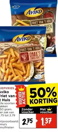 Vomar Voordeelmarkt Aviko Friet van 't Huis aanbieding