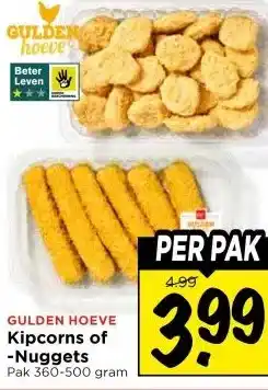 Vomar Voordeelmarkt GULDEN HOEVE Kipcorns of -Nuggets aanbieding