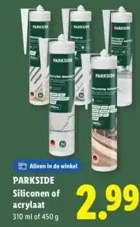 Lidl PARKSIDE Siliconen of acrylaat aanbieding