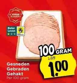 Vomar Voordeelmarkt Gesneden Gebraden Gehakt aanbieding