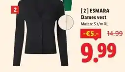 Lidl [2] ESMARA Dames vest aanbieding