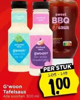 Vomar Voordeelmarkt G'woon Tafelsaus aanbieding