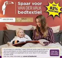 Vomar Voordeelmarkt Spaar voor VAN DER VALK bedtextiel aanbieding
