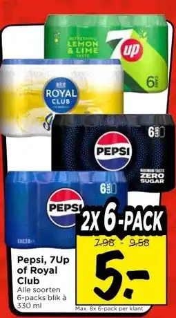 Vomar Voordeelmarkt Pepsi, 7Up of Royal Club aanbieding