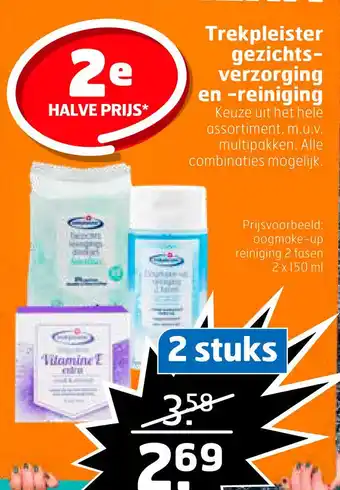 Trekpleister Trekpleister gezichts- verzorging en -reiniging aanbieding