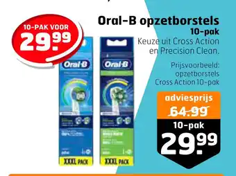 Trekpleister Oral-B opzetborstels 10-pak aanbieding