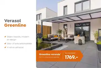 Verasol Greenline veranda aanbieding