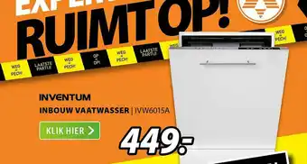 Expert Inventum Inbouw Vaatwasser | IVW6015A aanbieding