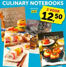 Boekenvoordeel Culinary Notebooks aanbieding
