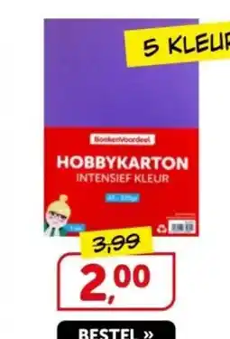Boekenvoordeel Hobbykarton Intensief Kluer aanbieding