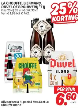 Dekamarkt LA CHOUFFE, LIEFMANS, DUVEL OF BROUWERIJ 'TIJ aanbieding