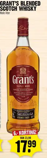 Super Dirck 3 GRANT'S BLENDED SCOTCH WHISKY aanbieding