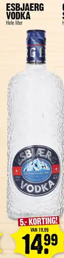 Super Dirck 3 ESBJAERG VODKA aanbieding