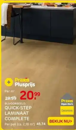 Praxis QUICK-STEP LAMINAAT COMPLETE aanbieding