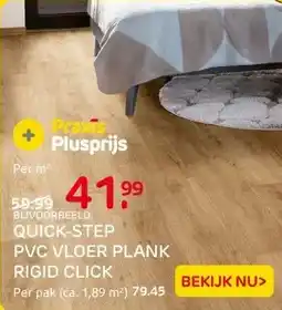 Praxis QUICK-STEP PVC VLOER PLANK RIGID CLICK aanbieding