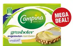 Budget Food Campina Botergoud Grasboter Ongezouten aanbieding