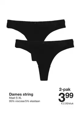 Zeeman Dames string aanbieding