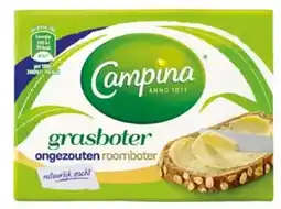 Budget Food Campina Botergoud Grasboter Ongezouten aanbieding