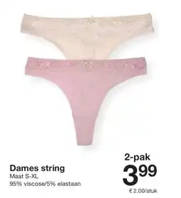 Zeeman Dames string aanbieding