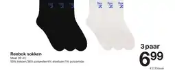 Zeeman Reebok sokken aanbieding