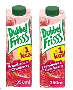 Budget Food DubbelFrisss Framboos-Cranberry 1Kcal aanbieding