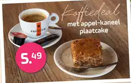 Coppelmans Koffiedeal met appel-kaneel plaatcake aanbieding