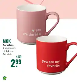 GroenRijk Mok Porselein aanbieding