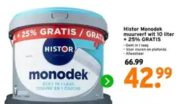 GAMMA Histor Monodek muurverf wit 10 liter aanbieding