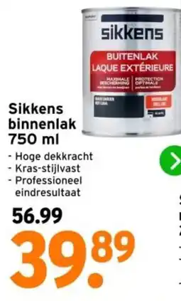 GAMMA Sikkens binnenlak 750 ml aanbieding