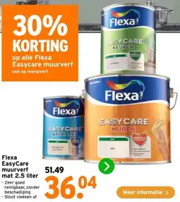 GAMMA Flexa EasyCare muurverf mat 2.5 liter aanbieding