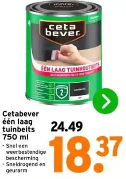 GAMMA Cetabever één laag tuinbeits 750 ml aanbieding